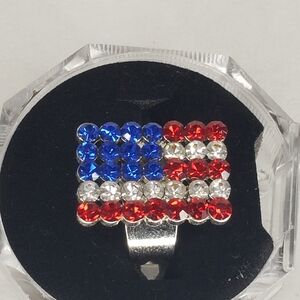 Patriotic Crystal Ring